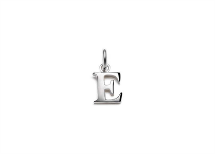 Rhodium Plated | Alphabet Pendants